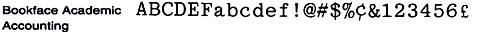 Boldface Academic Accounting Printwheel for Wheelwriter Typewriters by IBM Lexmark