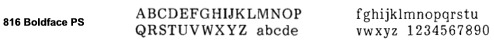 Boldface PS printwheel for Olympia typewriters
